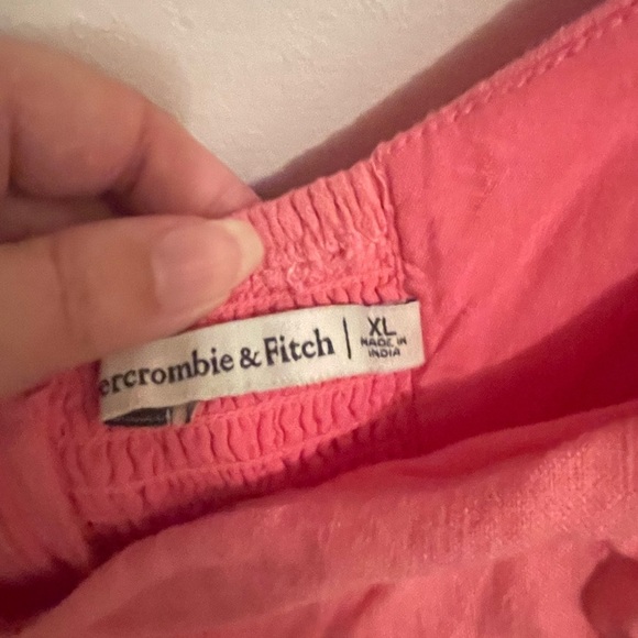 Abercrombie and Fitch Linen pink dress - xl - Picture 3 of 4